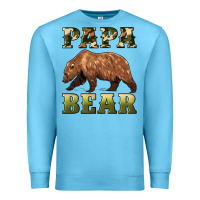 Ocean Blue papa bear Premium Sweatshirt - Artiststas