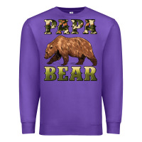 Purple papa bear Premium Sweatshirt - Artiststas