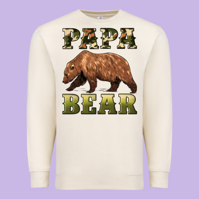 Papa Bear Premium Sweatshirt Designed By Artiststas