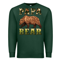 Sports Green papa bear Premium Sweatshirt - Artiststas