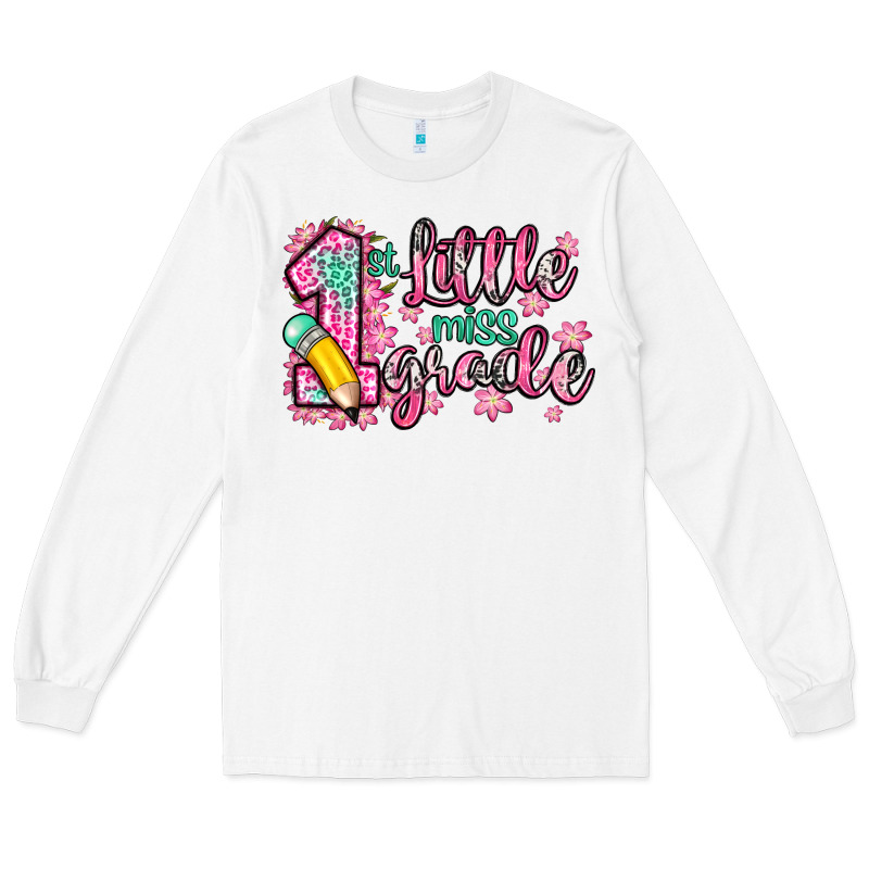 Little Miss 1st Grade Long Sleeve Tee by Zillion Design Studio | Teevron