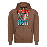 Chestnut Born in USA gnomes 4th of July Zipper Hoodie - CowGirlArtShop
