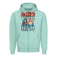 Born In Usa Gnomes 4th Of July Zipper Hoodie | Teevron