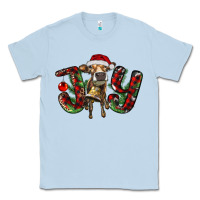 Dusty Blue christmas joy with heifer Classic Tee - RanaPortraitStore