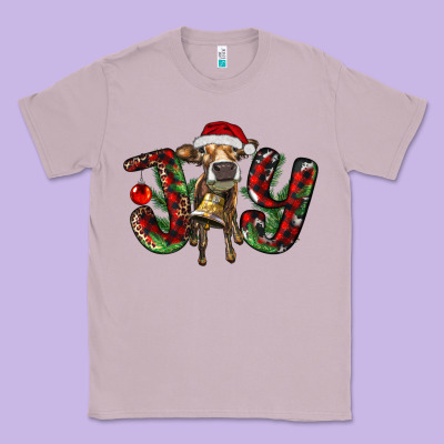 Christmas Joy With Heifer Classic Tee Designed By Ranaportraitstore