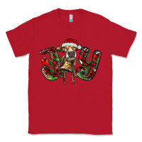 Red christmas joy with heifer Classic Tee - RanaPortraitStore