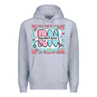Heather Grey registered nurse rn Premium Hoodie - MaliasSmallBusiness