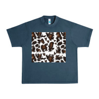 Midnight Navy cowhide pattern Urban Heavy Tee - RanaPortraitStore