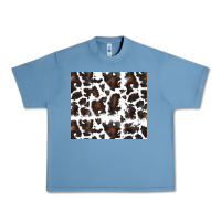 Pebble Blue cowhide pattern Urban Heavy Tee - RanaPortraitStore