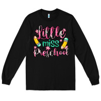 Black little miss preschool Long Sleeve Tee - Zillion Design Studio