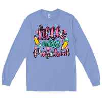 Colony Blue little miss preschool Long Sleeve Tee - Zillion Design Studio
