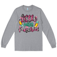 Heather Grey little miss preschool Long Sleeve Tee - Zillion Design Studio