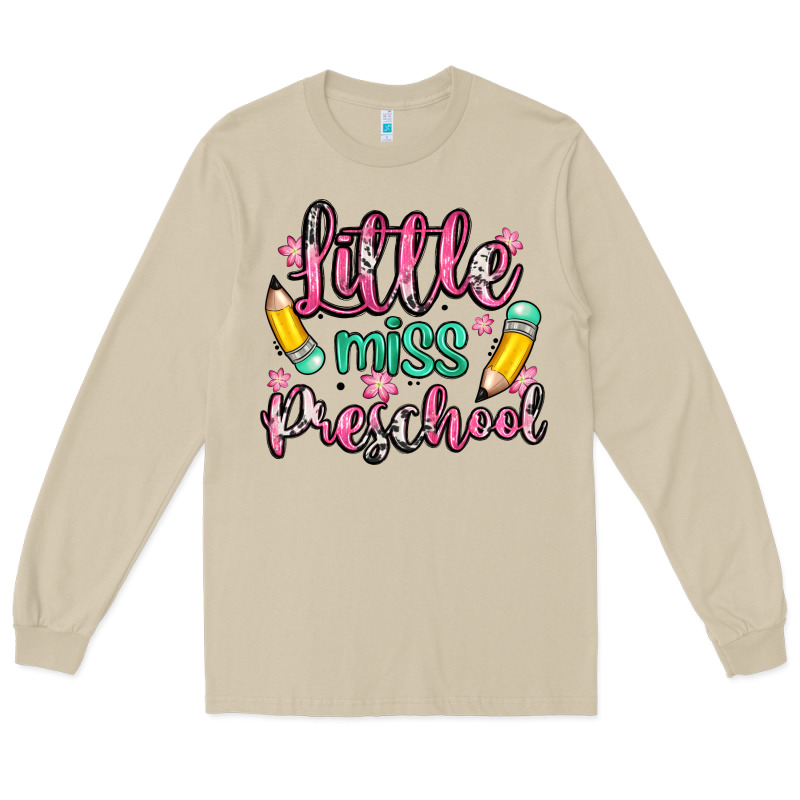 Little Miss Preschool Long Sleeve Tee by Zillion Design Studio | Teevron