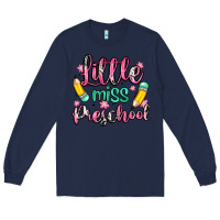 Navy little miss preschool Long Sleeve Tee - Zillion Design Studio