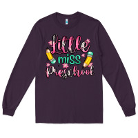 Plum little miss preschool Long Sleeve Tee - Zillion Design Studio