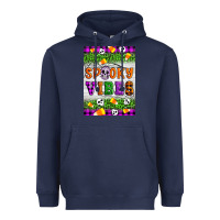 Navy Halloween Spooky Vibes Heavyweight Hoodie - Artiststas