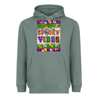 Sage Halloween Spooky Vibes Heavyweight Hoodie - Artiststas