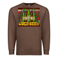 Chestnut cold beer with beer bottles Premium Sweatshirt - AdoDesignShop