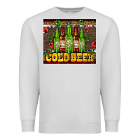 Dove Grey cold beer with beer bottles Premium Sweatshirt - AdoDesignShop