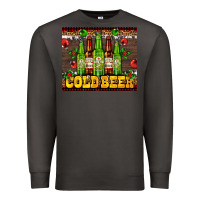 Smoke cold beer with beer bottles Premium Sweatshirt - AdoDesignShop
