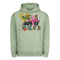 Pigment Oil Green my first day of kindergarten Urban Hoodie - NancyCooperArtShop