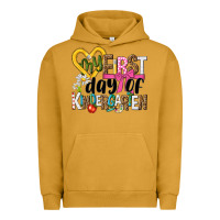 Pigment Peanut Butter my first day of kindergarten Urban Hoodie - NancyCooperArtShop