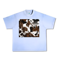 Grape Ice cowhide and leopard pattern Urban Heavy Tee - RanaPortraitStore