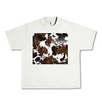 Pistachio cowhide and leopard pattern Urban Heavy Tee - RanaPortraitStore