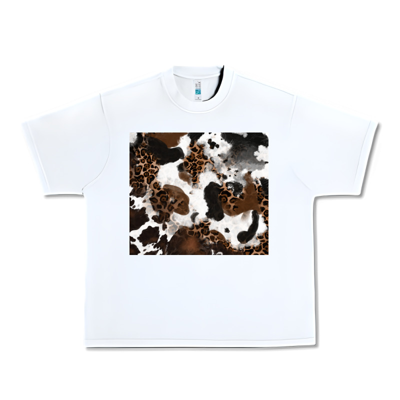 Cowhide And Leopard Pattern Urban Heavy Tee by RanaPortraitStore | Teevron