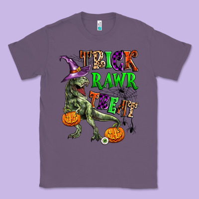 Trick Rawr Treat Classic Tee Designed By Zillion Design Studio