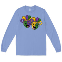 Colony Blue mardi gras mask Long Sleeve Tee - RanaPortraitStore