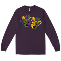 Plum mardi gras mask Long Sleeve Tee - RanaPortraitStore