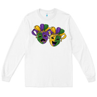 White mardi gras mask Long Sleeve Tee - RanaPortraitStore