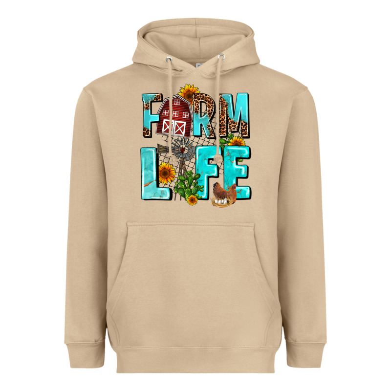 Farm Life Heavyweight Hoodie by AdoDesignShop | Teevron