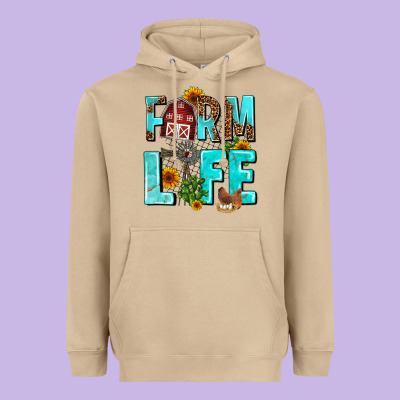 Farm Life Heavyweight Hoodie Designed By Adodesignshop