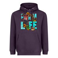 Plum farm life Heavyweight Hoodie - AdoDesignShop