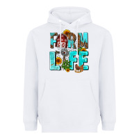 White farm life Heavyweight Hoodie - AdoDesignShop