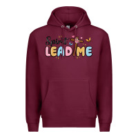 Burgundy spirit lead me Premium Hoodie - MaliasSmallBusiness