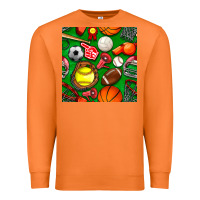 Carrot physical education class seamless pattern Premium Sweatshirt - BundleAndBundleShop
