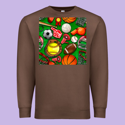Physical Education Class Seamless Pattern Premium Sweatshirt Designed By Bundleandbundleshop
