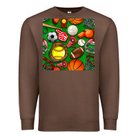 Chestnut physical education class seamless pattern Premium Sweatshirt - BundleAndBundleShop