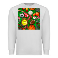 Dove Grey physical education class seamless pattern Premium Sweatshirt - BundleAndBundleShop