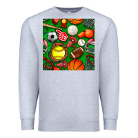 Heather Grey physical education class seamless pattern Premium Sweatshirt - BundleAndBundleShop