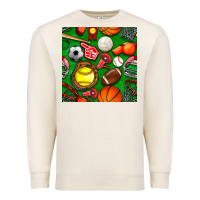 Sandshell physical education class seamless pattern Premium Sweatshirt - BundleAndBundleShop