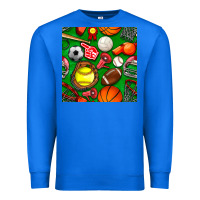 True Royal physical education class seamless pattern Premium Sweatshirt - BundleAndBundleShop