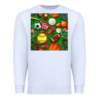 White physical education class seamless pattern Premium Sweatshirt - BundleAndBundleShop