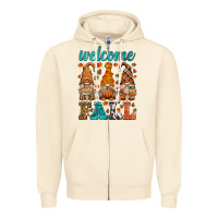 Sandshell welcome fall gnome Zipper Hoodie - HRA Design Shop