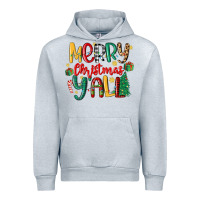 Heather Grey merry christmas y'all Urban Hoodie - MaliasSmallBusiness