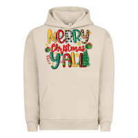 Pigment French Oak merry christmas y'all Urban Hoodie - MaliasSmallBusiness