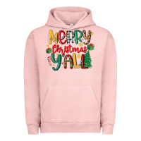 Pigment Salmon merry christmas y'all Urban Hoodie - MaliasSmallBusiness